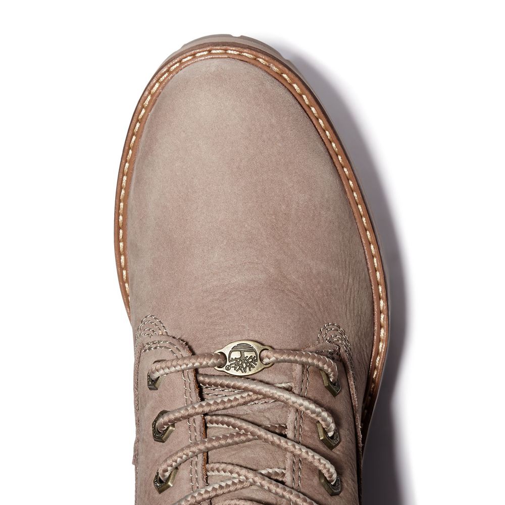 Timberland 6-Inch Μποτακια Γυναικεια Γκρι - Courmayeur Valley - Greece 6294710-YI